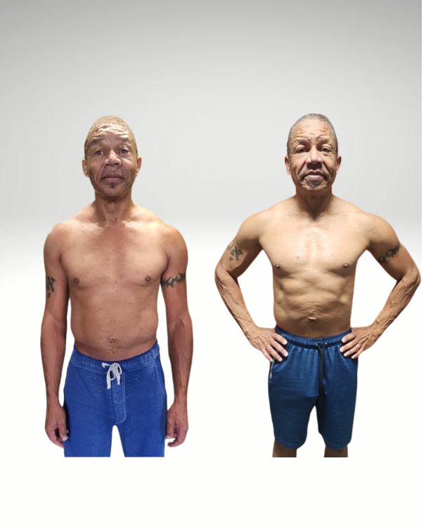 Vincent S. went from 23 percent to 11 percent body fat at age 60
